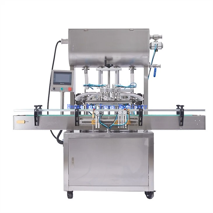 semi automatic 4 heads filling machine for sauce paste cream (2)